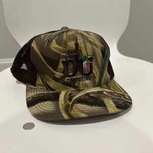 Vintage Ducks Unlimited Hat Snapback Mesh Back NWOT 90s Wetlands Camouflage